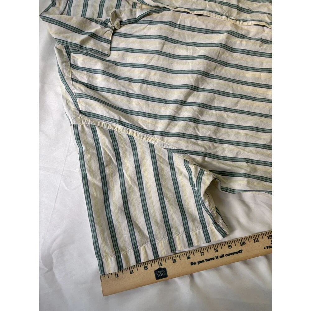 Mens Levis Cotton Short Sleeve Shirt and White Horizontal Stripe XL Skater